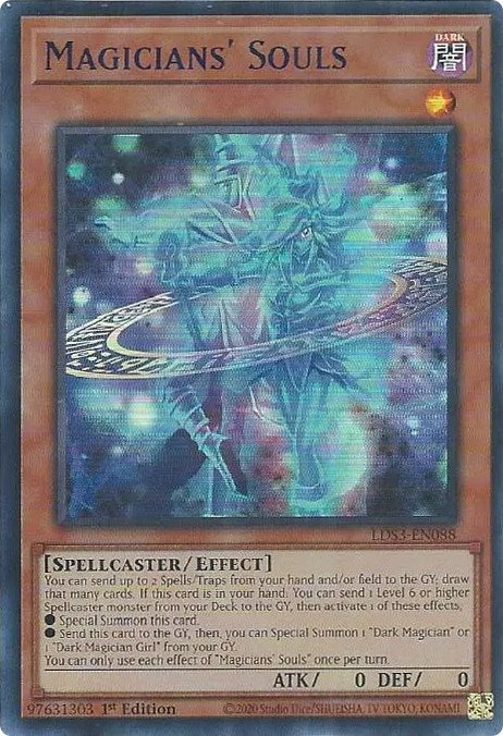 Magicians' Souls (Blue) [LDS3-EN088] Ultra Rare | The Gaming-Verse