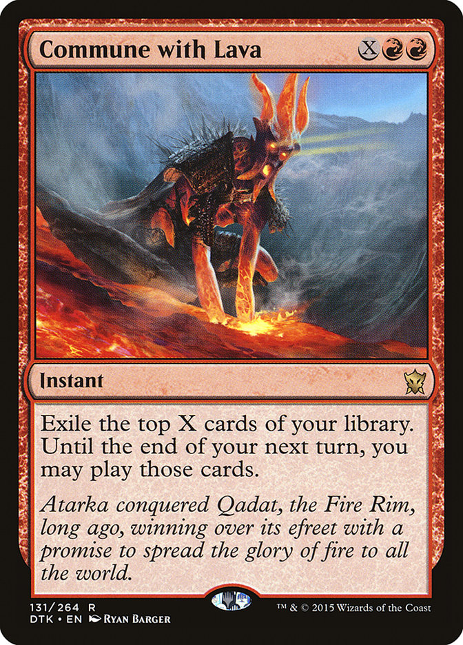 Commune with Lava [Dragons of Tarkir] | The Gaming-Verse