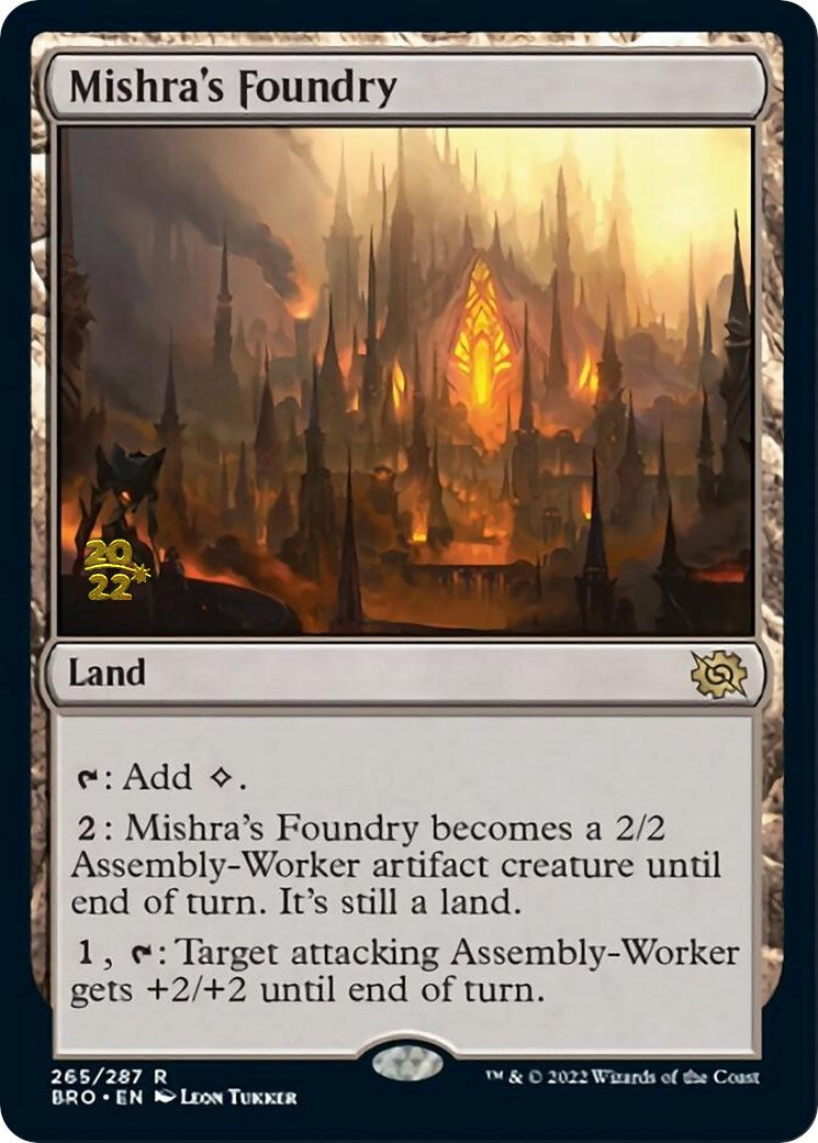 Mishra's Foundry [The Brothers' War: Prerelease Promos] | The Gaming-Verse