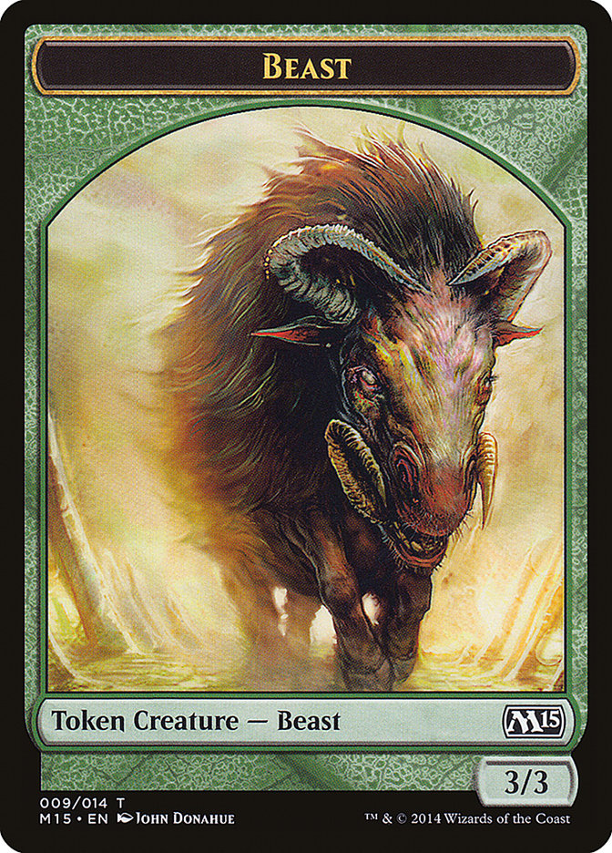 Beast (009/014) [Magic 2015 Tokens] | The Gaming-Verse