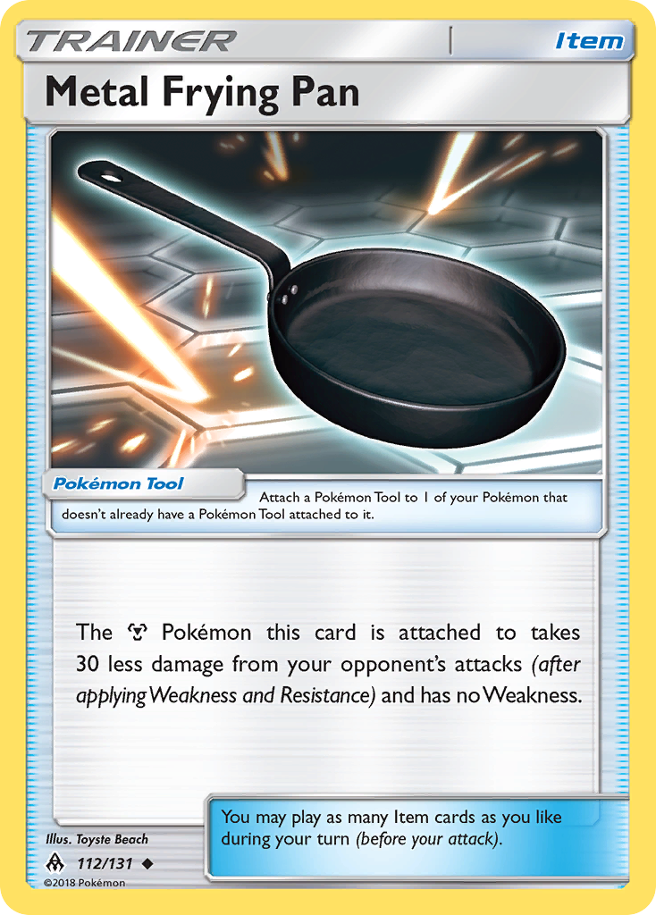 Metal Frying Pan (112/131) [Sun & Moon: Forbidden Light] | The Gaming-Verse