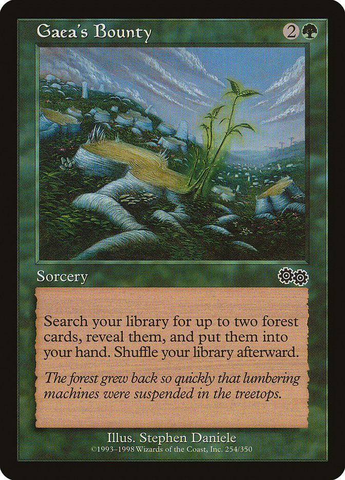 Gaea's Bounty [Urza's Saga] | The Gaming-Verse