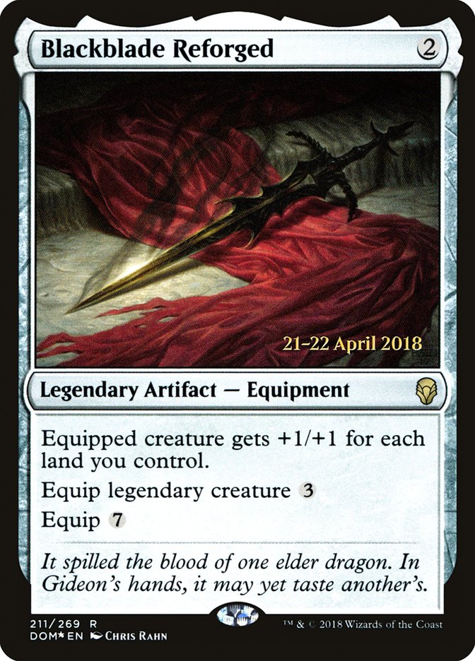 Blackblade Reforged  (Prerelease) [Dominaria Prerelease Promos] | The Gaming-Verse