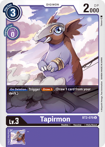 Tapirmon [BT2-070] [Release Special Booster Ver.1.0] | The Gaming-Verse