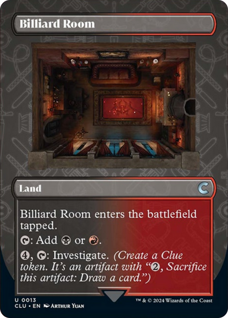 Billiard Room (Borderless) [Ravnica: Clue Edition] | The Gaming-Verse