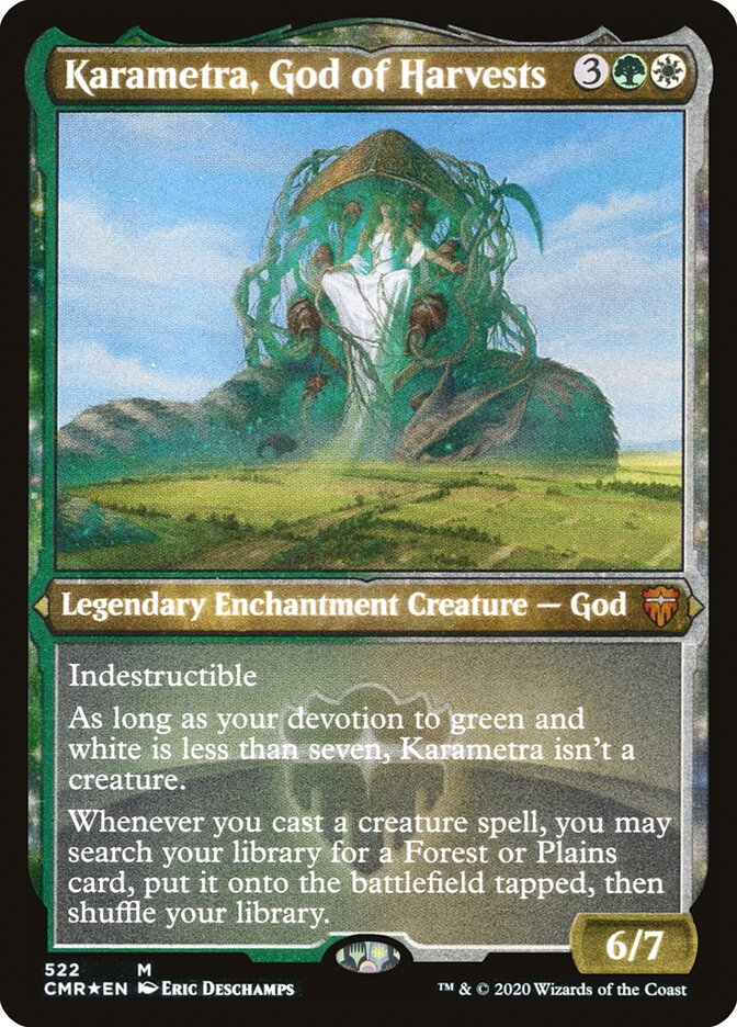 Karametra, God of Harvests [Commander Legends Etched] | The Gaming-Verse