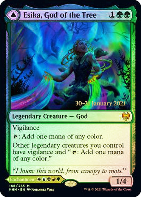 Esika, God of the Tree // The Prismatic Bridge  [Kaldheim Prerelease Promos] | The Gaming-Verse