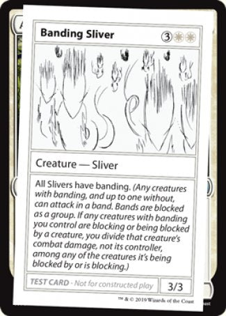 Banding Sliver (2021 Edition) [Mystery Booster Playtest Cards] | The Gaming-Verse