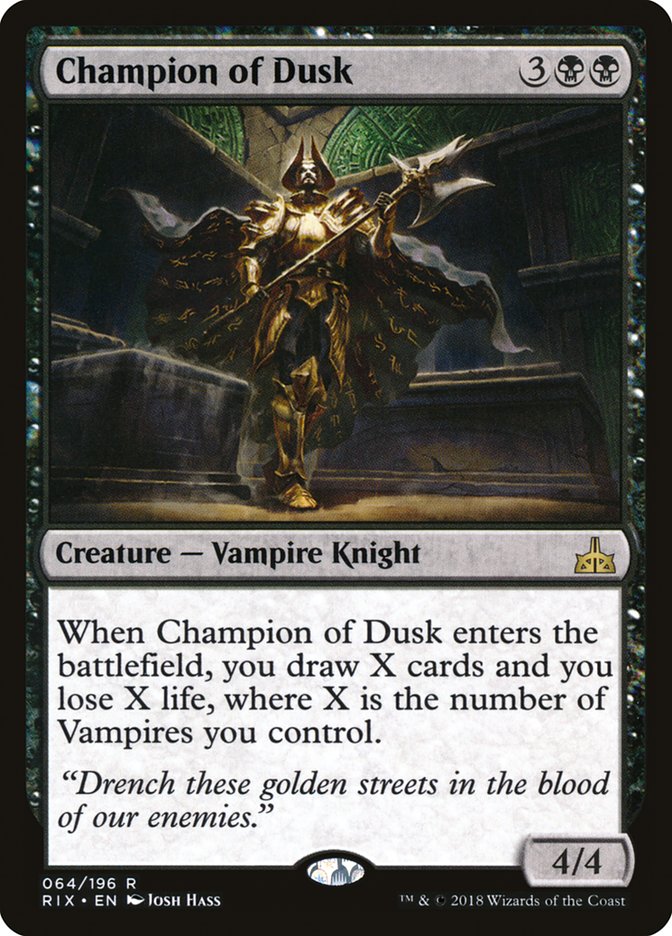 Champion of Dusk [Rivals of Ixalan] | The Gaming-Verse