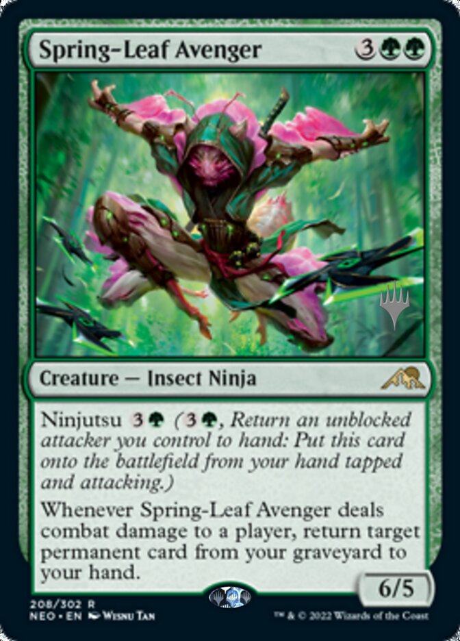 Spring-Leaf Avenger (Promo Pack) [Kamigawa: Neon Dynasty Promos] | The Gaming-Verse