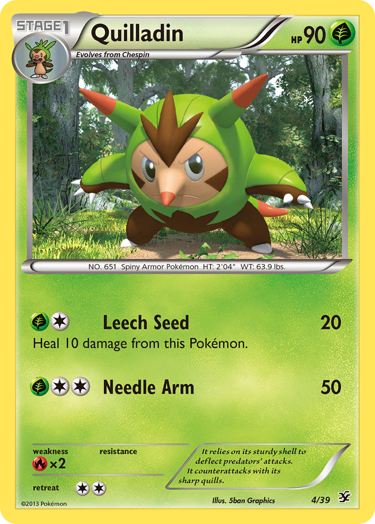 Quilladin (4/39) [XY: Kalos Starter Set] | The Gaming-Verse