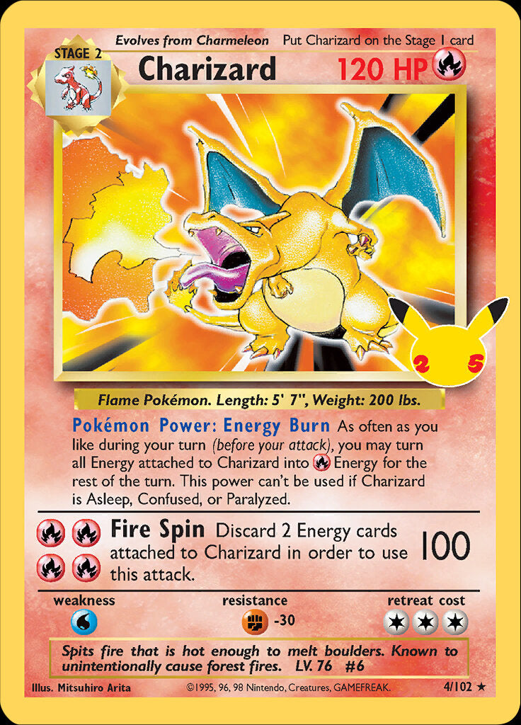 Charizard (4/102) [Celebrations: 25th Anniversary - Classic Collection] | The Gaming-Verse