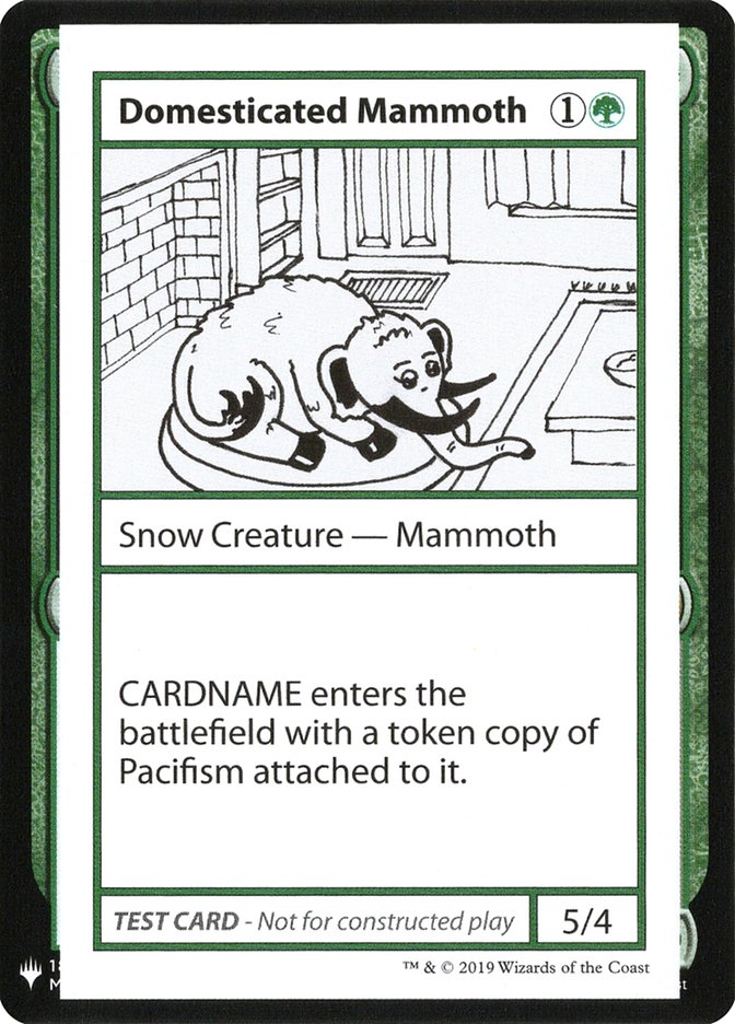 Domesticated Mammoth [Mystery Booster Playtest Cards] | The Gaming-Verse