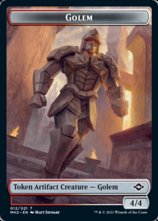 Golem Token // Treasure Token (#21) [Modern Horizons 2 Tokens] | The Gaming-Verse