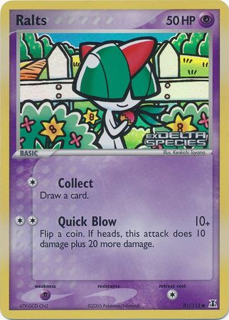 Ralts (81/113) (Stamped) [EX: Delta Species] | The Gaming-Verse