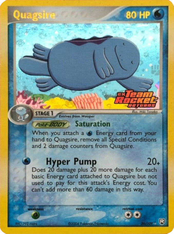 Quagsire (26/109) (Stamped) [EX: Team Rocket Returns] | The Gaming-Verse