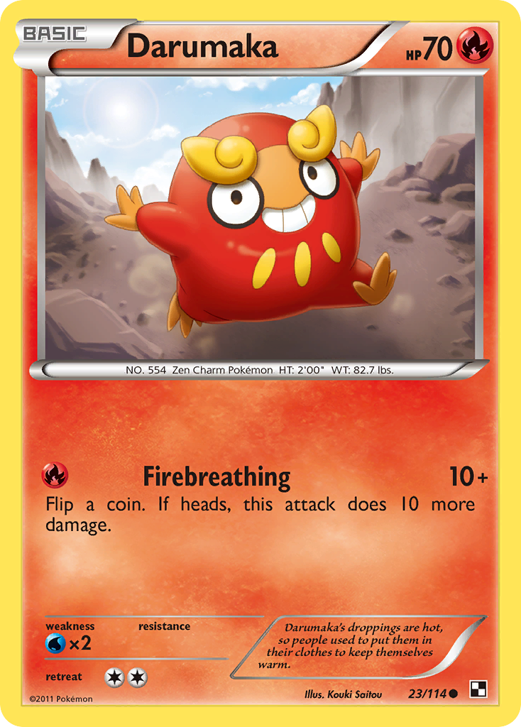 Darumaka (23/114) [Black & White: Base Set] | The Gaming-Verse