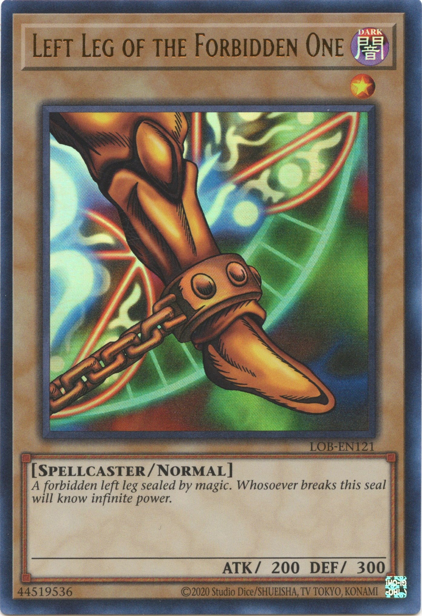 Left Leg of the Forbidden One (25th Anniversary) [LOB-EN121] Ultra Rare | The Gaming-Verse