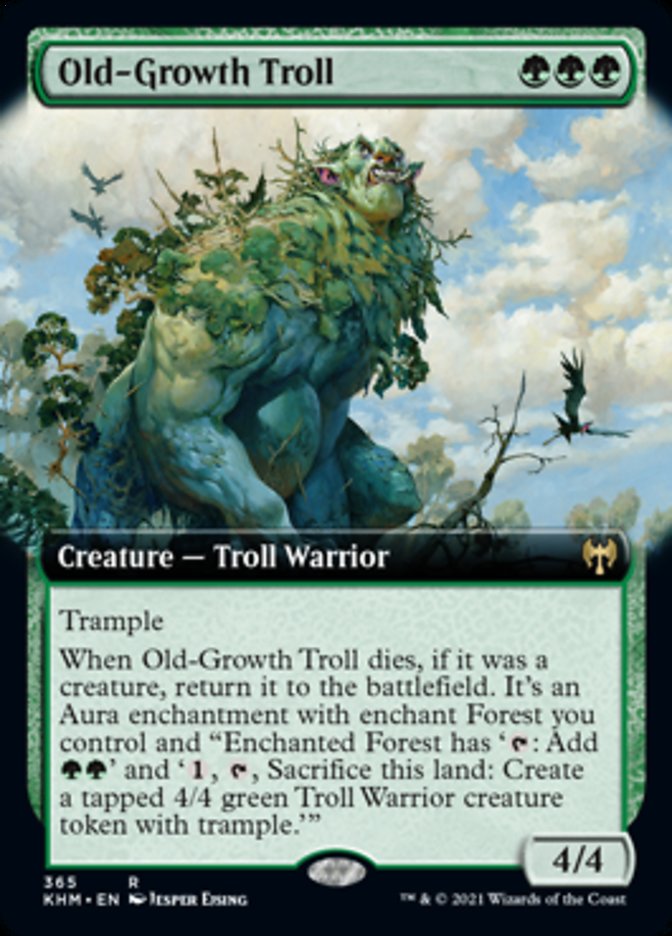 Old-Growth Troll (Extended Art) [Kaldheim] | The Gaming-Verse