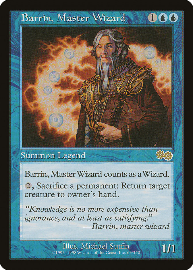 Barrin, Master Wizard [Urza's Saga] | The Gaming-Verse