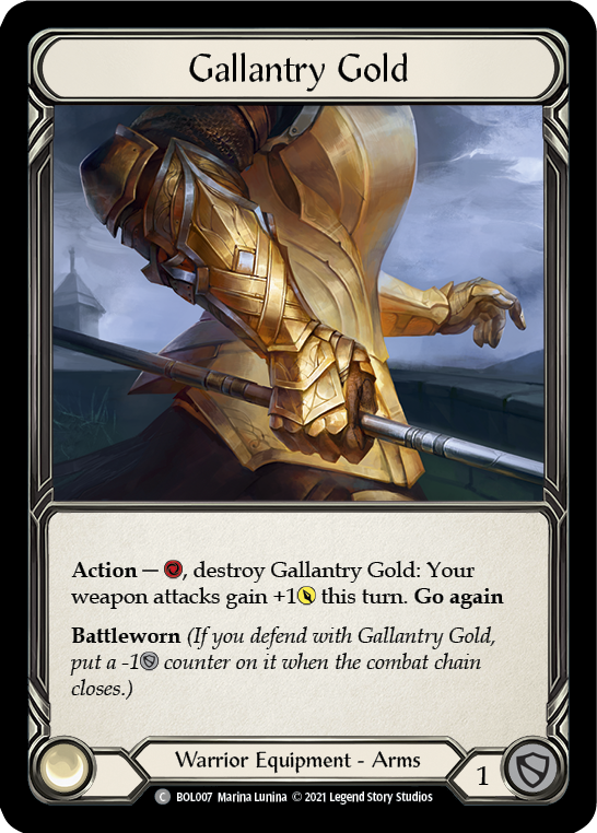 Gallantry Gold [BOL007] (Monarch Boltyn Blitz Deck) | The Gaming-Verse