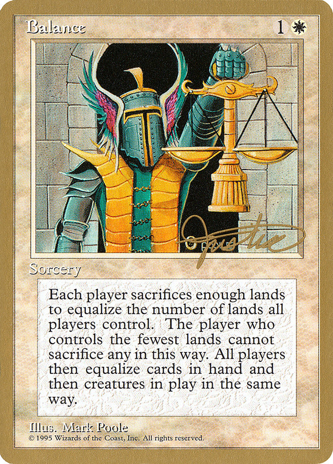 Balance (Mark Justice) [Pro Tour Collector Set] | The Gaming-Verse