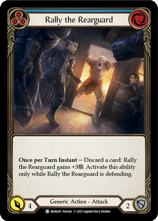 Rally the Rearguard (Blue) [MON283] 1st Edition Normal | The Gaming-Verse