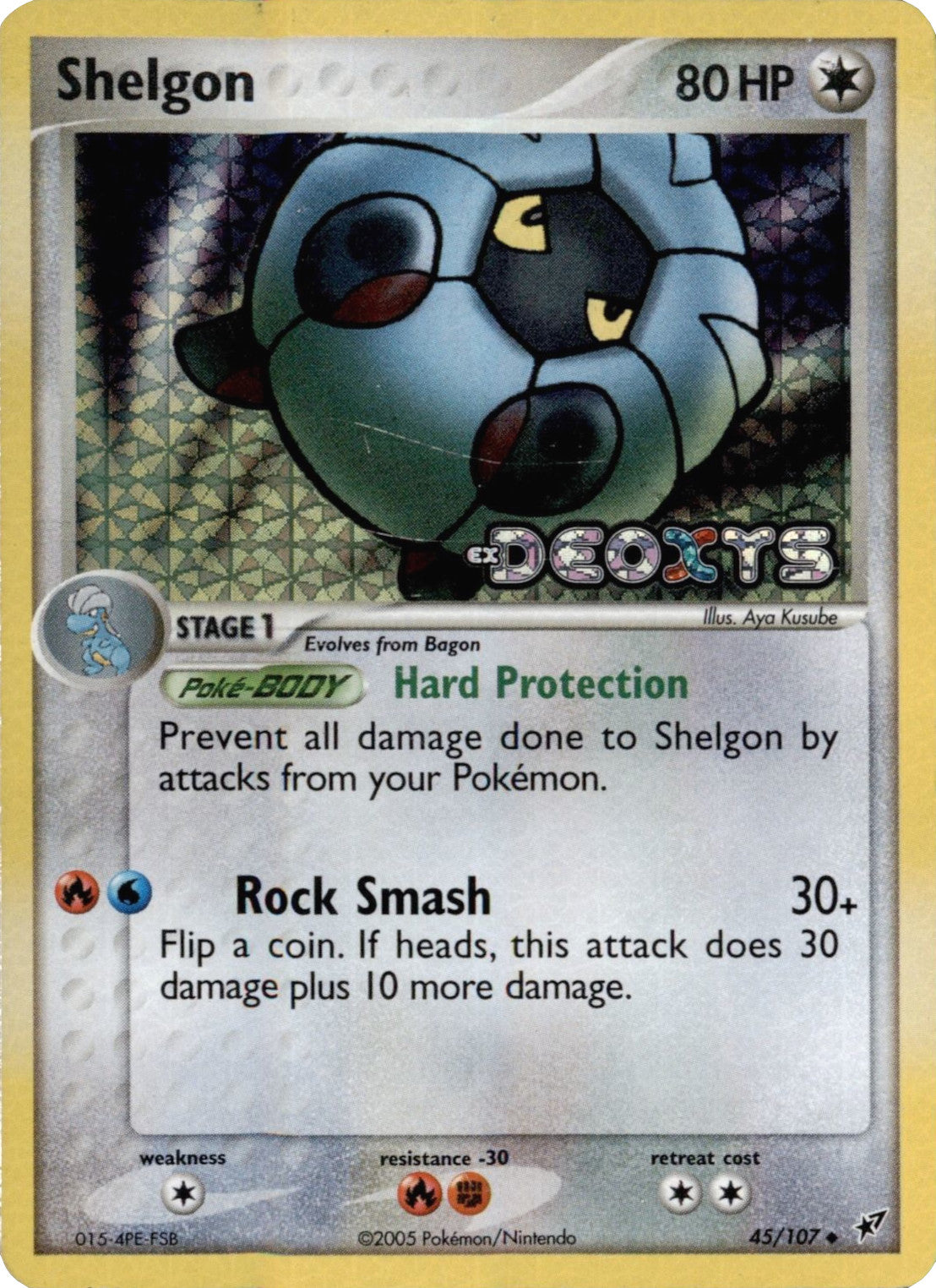 Shelgon (45/107) (Stamped) [EX: Deoxys] | The Gaming-Verse