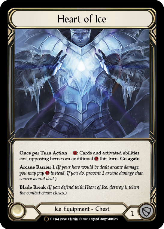 Heart of Ice [U-ELE144] Unlimited Rainbow Foil | The Gaming-Verse