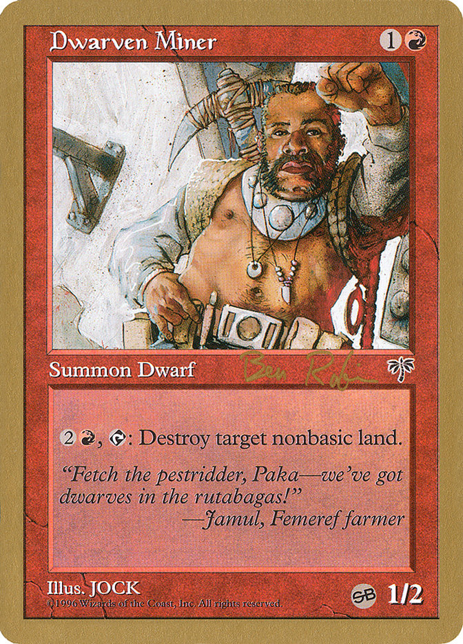 Dwarven Miner (Ben Rubin) (SB) [World Championship Decks 1998] | The Gaming-Verse