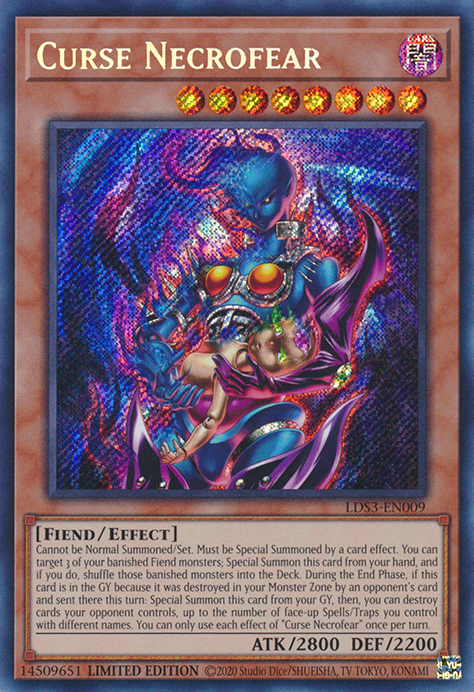 Curse Necrofear [LDS3-EN009] Secret Rare | The Gaming-Verse