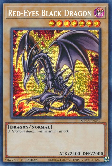 Red-Eyes Black Dragon [MP22-EN267] Prismatic Secret Rare | The Gaming-Verse