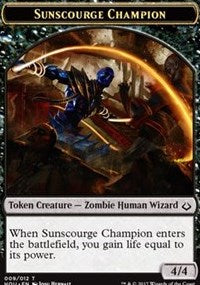 Sunscourge Champion // Cat Double-sided Token [Hour of Devastation Tokens] | The Gaming-Verse