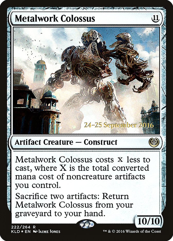 Metalwork Colossus  (Prerelease) [Kaladesh Prerelease Promos] | The Gaming-Verse