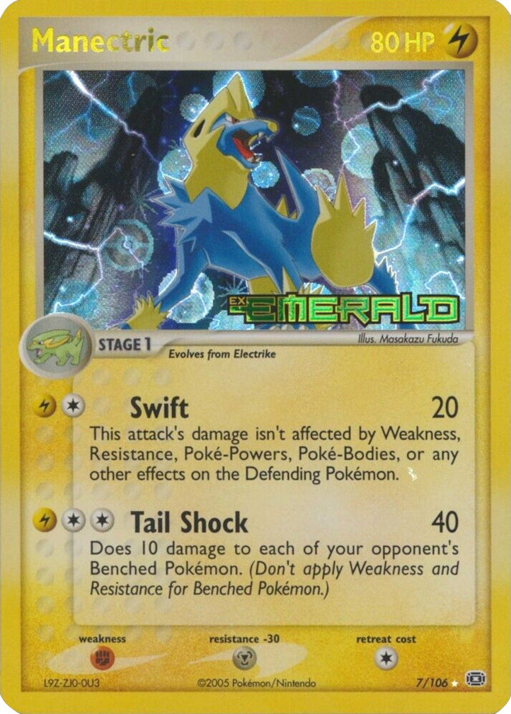 Manectric (7/106) (Stamped) [EX: Emerald] | The Gaming-Verse