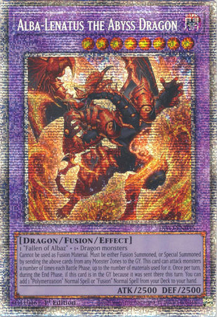 Alba-Lenatus the Abyss Dragon [DIFO-EN035] Starlight Rare | The Gaming-Verse