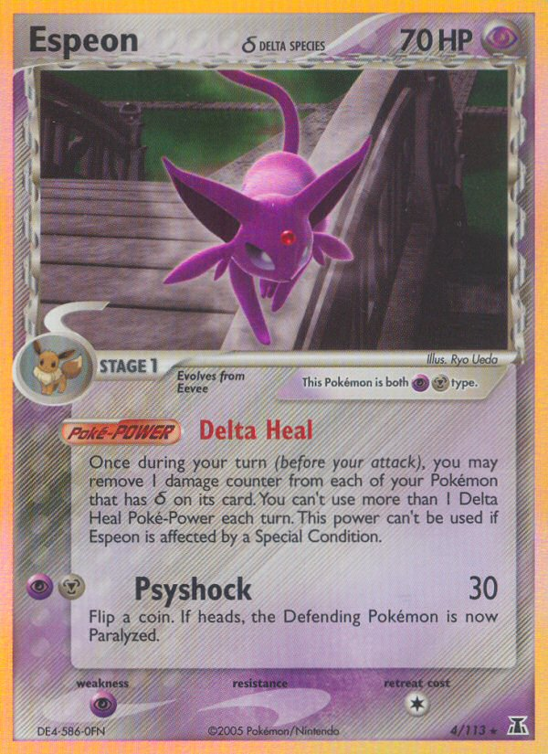 Espeon (4/113)(Delta Species) [EX: Delta Species] | The Gaming-Verse