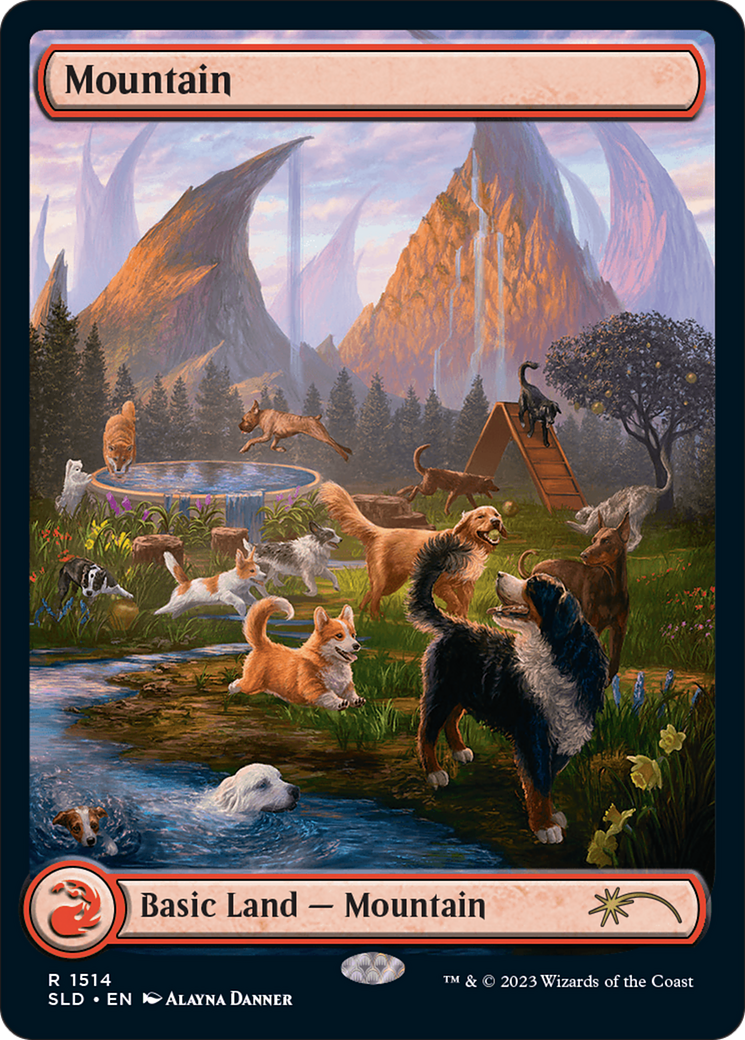 Mountain (1514) [Secret Lair Commander Deck: Raining Cats and Dogs] | The Gaming-Verse