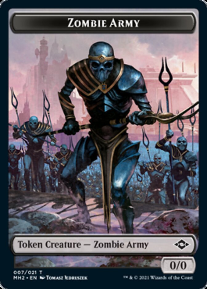 Zombie Army Token [Modern Horizons 2 Tokens] | The Gaming-Verse