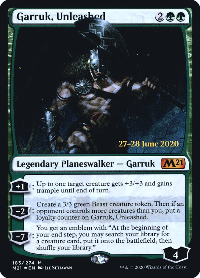 Garruk, Unleashed  [Core Set 2021 Prerelease Promos] | The Gaming-Verse