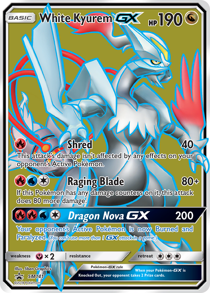 White Kyurem GX (SM141) [Sun & Moon: Black Star Promos] | The Gaming-Verse