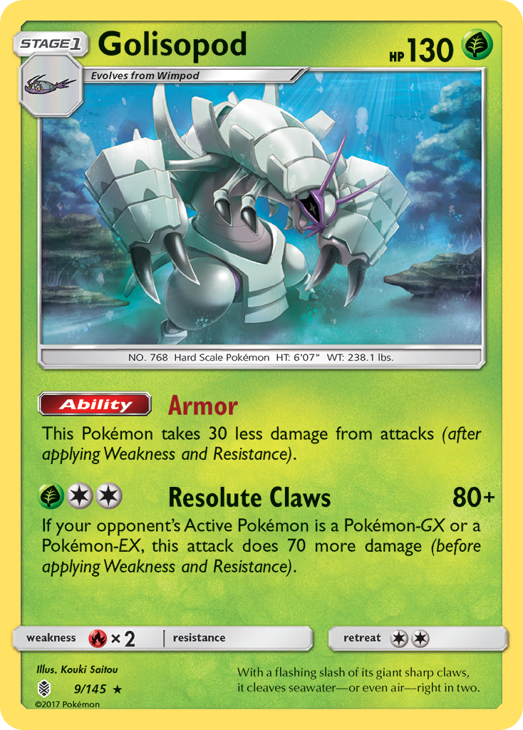 Golisopod (9/145) [Sun & Moon: Guardians Rising] | The Gaming-Verse