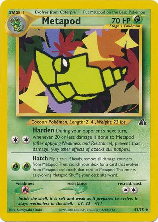 Metapod (42/75) [Neo Discovery Unlimited] | The Gaming-Verse