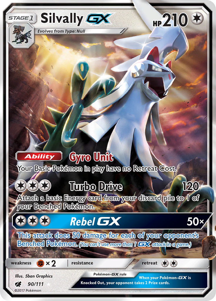 Silvally GX (90/111) [Sun & Moon: Crimson Invasion] | The Gaming-Verse