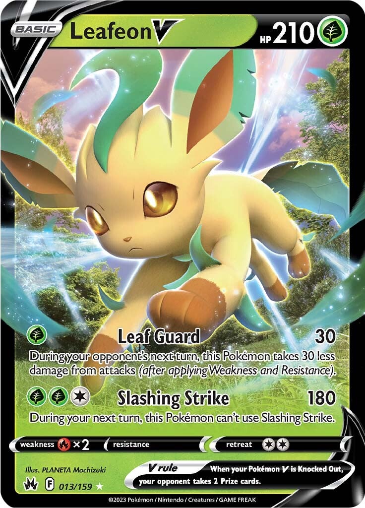 Leafeon V (013/159) [Sword & Shield: Crown Zenith] | The Gaming-Verse