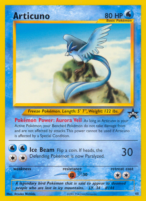 Articuno (48) [Wizards of the Coast: Black Star Promos] | The Gaming-Verse