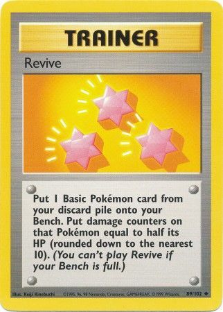 Revive (89/102) [Base Set Unlimited] | The Gaming-Verse