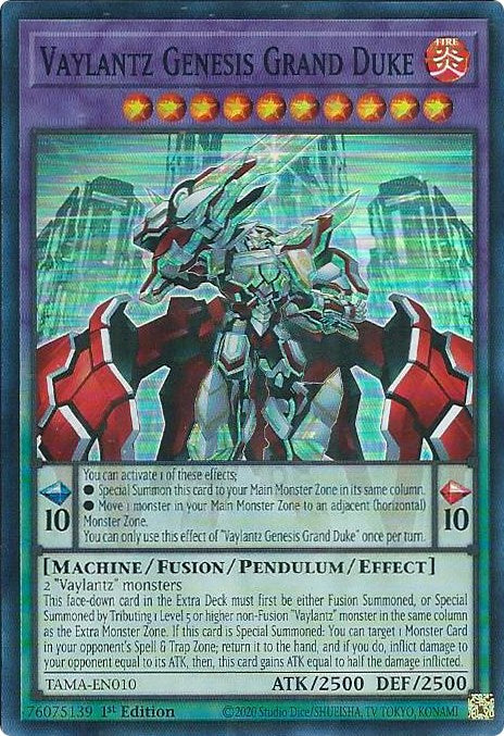 Vaylantz Genesis Grand Duke [TAMA-EN010] Super Rare | The Gaming-Verse