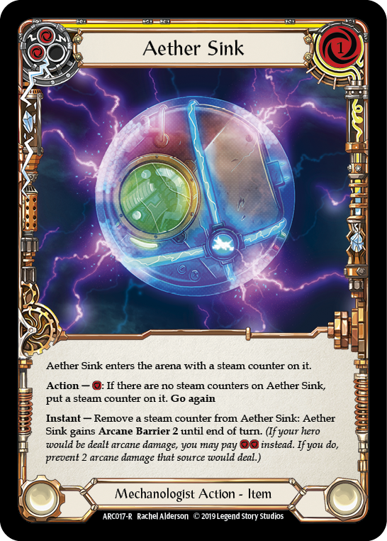 Aether Sink [ARC017-R] 1st Edition Rainbow Foil | The Gaming-Verse