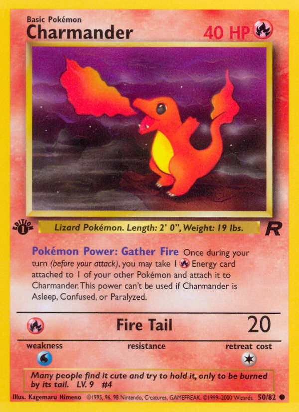 Charmander (50/82) [Team Rocket 1st Edition] | The Gaming-Verse